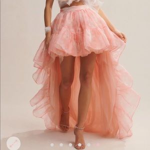 Love shack fancy hi-lo skirt NWT size 8